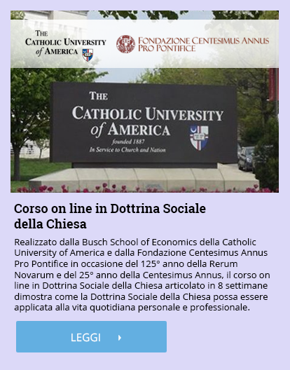 Corsi DSC in collaborazione con Catholic University of America